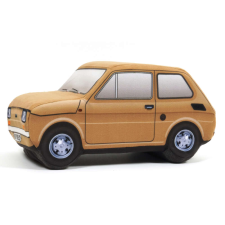 Plüss Polski Fiat 126P világosbarna plüssfigura