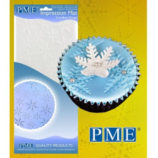 PME Fondant lenyomatozó fólia Hópelyhek - Snowflake 15 x 30,5 cm konyhai eszköz