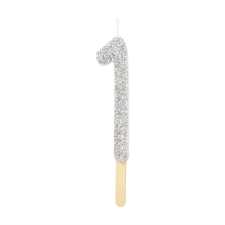 PME glitter gyertya, ezüst, 1 sütés és főzés