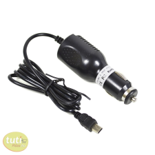 PNI Autós töltőadapter, GPS készülékekhez, egyenes mini USB csatlakozóval (DC-5V) kábel és adapter