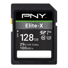 PNY 128GB SDXC Class 10 UHS-I U3 ELITE-X HC 128GB SDHC CLASS 10 UHS-I U3 100 MB/S memóriakártya