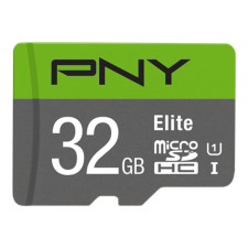 PNY 32GB microSDHC PNY Elite U1 + adapter (P-SDU32GU185GW-GE) (P-SDU32GU185GW-GE) memóriakártya