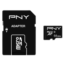 PNY 64GB Performance Plus microSDXC CL10 memóriakártya + Adapter memóriakártya