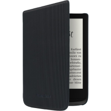 PocketBook e-book tok 6&quot; (Touch HD 3, Touch Lux 4, Basic Lux 2) fekete, csíkos tok és táska