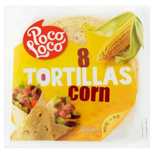  Poco Loco Tortilla kukoricalisztből 8 db 320 g előétel és snack