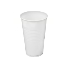  Pohár 3 dl műanyag 50 db/csomag fehér party kellék