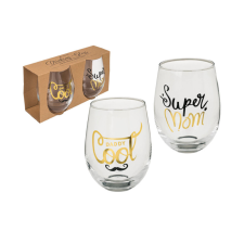  Pohár, "Super Mom &amp; Daddy Cool" felirattal 750046 konyhai eszköz