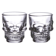  Pohárszett, 2 db-os - Röviditalhoz - Koponya (60ml) pálinkás pohár
