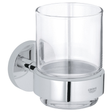 Pohártartó Grohe Essentials pohárral együttkróm 40447001 fürdőszoba kiegészítő