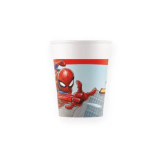 Pókember Pókember Crime Fighter papír pohár 8 db-os 200 ml FSC party kellék