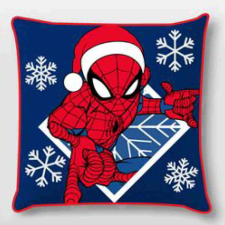 Pókember Pókember Snowflakes Karácsony párnahuzat 40x40 cm Velúr lakástextília
