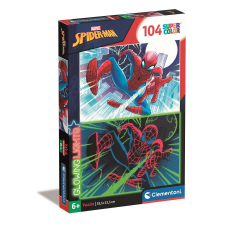  Pókember Shoot 104 db-os világítós puzzle Clementoni puzzle, kirakós