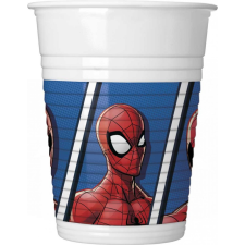 Pókember Spiderman Crime Fighter, Pókember műanyag pohár 8 db-os 200 ml party kellék