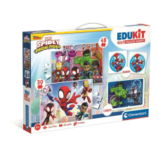 Pókember Spidey 4 az 1-ben játékgyűjtemény Clementoni puzzle, kirakós