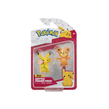  Pokémon 2 db-os figura csomag - Teddiursa és Valentin napi Pikachu játékfigura