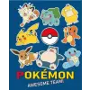  Pokémon Awesome Team coral fleece polár takaró 130x160cm