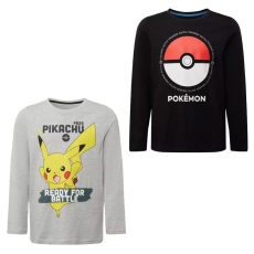  Pokémon Battle gyerek hosszú ujjú póló, felső 10-14 év