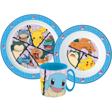 Pokémon étkészlet, micro műanyag szett bögrével 265 ml babaétkészlet