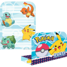 Pokémon Initial party meghívó 8 db-os party kellék