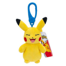  Pokémon kulcstartós plüssfigura - Pikachu 8 cm (nevető) játékfigura