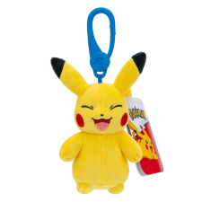  Pokémon kulcstartós plüssfigura - Pikachu 8 cm (nevető) plüssfigura