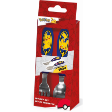 Pokémon Lightning fém ergo evőeszköz készlet - 2 darabos babaétkészlet