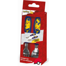 Pokémon Lightning fém ergo evőeszköz készlet - 2 darabos babaétkészlet