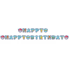 Pokemon Pokémon Happy Birthday felirat 200 cm party kellék
