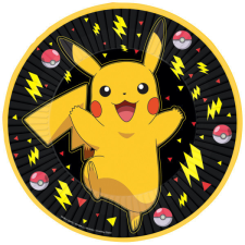 Pokemon Pokémon Thunder papírtányér 8 db-os 23 cm party kellék