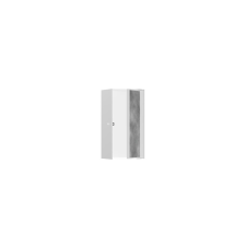Polc Hansgrohe XtraStoris Rock ajtóval fehér matt színben 56088700 fürdőszoba kiegészítő