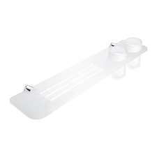 Polc Nimco Bormo pohárral együtt króm BRX36058DW26 fürdőszoba bútor