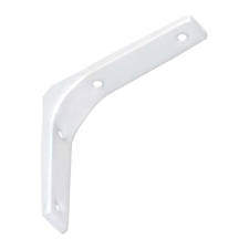  Polctartó konzol fém  130x130mm fehér 3214179 bútor
