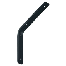 Polctartó konzol fém íves 200x250mm fekete 5142 bútor