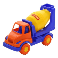 Polesie Knopik Játék betonkeverő autó többféle színkombinációban, 18 cm, POLE-51998 autópálya és játékautó