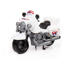 Polesie Műanyag kismotor fehér színben, POLE-71330 autópálya és játékautó