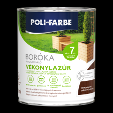 Poli-Farbe BORÓKA OLDÓSZERES FAKONZERVÁLÓ VÉKONYLAZÚR 0,75L FB08 PALISZANDER favédőszer és lazúr
