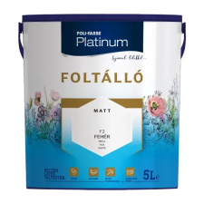 Poli-Farbe Platinum Foltálló beltéri falfesték Fehér F2 5l fal- és homlokzatfesték