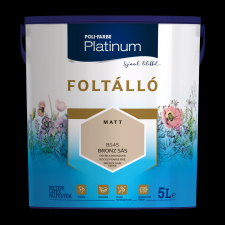 Poli-Farbe PLATINUM FOLTÁLLÓ BELTÉRI SZÍNES FALFESTÉK 5L BS45 BRONZ SÁS fal- és homlokzatfesték