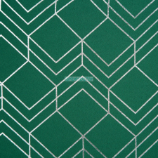  Poli sötétítő függöny Zöld/Ezüst 140x250 cm lakástextília