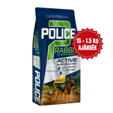 Police Adult Hypoallergenic Rabbit with Rice & Cranberry 15+1,5kg bónusz kutyaeledel