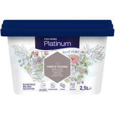 POLIFARBE PLATINUM PLATINUM BELTÉRI FALFESTÉK 2,5L FEKETE TULIPÁN F60 DISZPERZIÓS fal- és homlokzatfesték