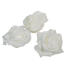  Polifoam nyílt rózsafej WH D8cm 12db-os (csom ár) dekorációs kellék
