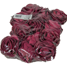  Polifoam rózsa fej virágfej habvirág 7 cm bordó habrózsa dekorációs kellék