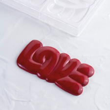 Polikarbonát bonbon forma - Love táblás csokoládé sütés és főzés