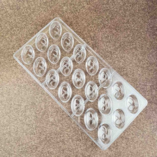  POLIKARBONÁT BONBON FORMA - MINTÁS OVÁLIS konyhai eszköz