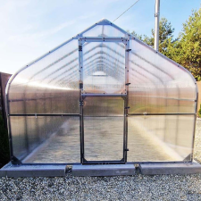  Polikarbonát üvegház 300x400 antracit acél kerti tárolás