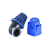 POLINI Air Box P203.0185 légszűrő 140x80mm, 46mm, Polini CP, 90°, kék Polini  Motor alkatrészek Légszűrők Légszűrők (tuning, univerzális)