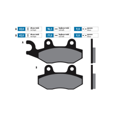 POLINI Féktárcsabetétek Polini Original Kymco Agility Polini Futómű és fék alkatrész Fékalkatrész egyéb motorkerékpár alkatrész