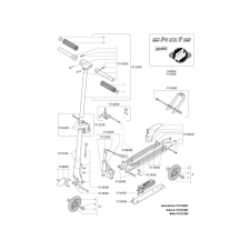 POLINI Skate városi roller összecsukó mechanizmus egyéb motorkerékpár alkatrész
