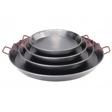 Polírozott paella serpenyő 46 cm edény